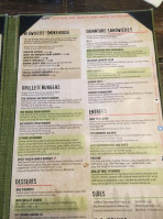 Big Woods menu