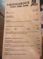 The Rougaroux menu