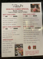 Iron Pig Korean Bbq food