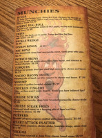 Iron Pony Saloon menu