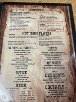 The Horseshoe Grill menu