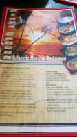 Playa Cancun menu
