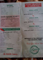 Lolita's Mexican Food menu