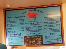 Spud Point Crab Company menu