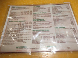 Ryan's Famous Pizza Subs menu