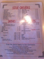 Smiths Short Stop menu