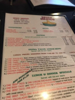 Spicy Mexico menu