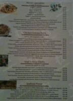 Bellas Italian Restaurant menu