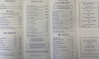 The Seafood Shanty menu