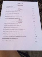 Aquarelle Wine Catering menu