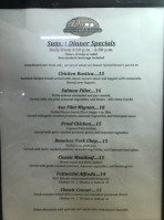 Ducey's On The Lake Ducey's Grill menu