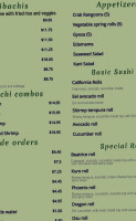 Kuro-sakura Hibachi And Sushi menu