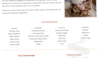 Chaps Ice Cream inside
