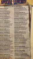 Del Sol Mexican menu