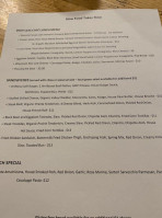 The Driftless Cafe menu