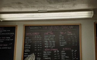 The Grind Cafe menu