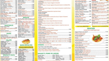 Annabel's Pizza Italian menu
