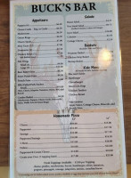 Bucks Grill menu