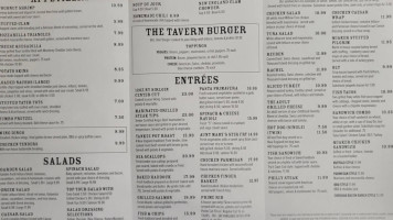 Quaker Tavern menu