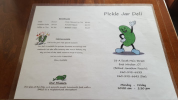 Pickle Jar Deli menu