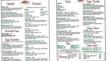 Evie's Bistro And Bakery menu