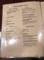 Redwood Palace menu