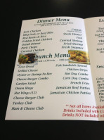 Lana's Jamaica House Cafe menu