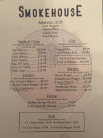 Smokehouse menu