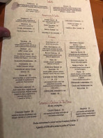 Miele's menu