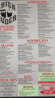 Krick Wuder Saloon And menu