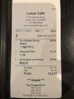 Lotus Cafe Fú Róng Xuān menu