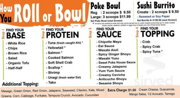 Sweet Poke menu