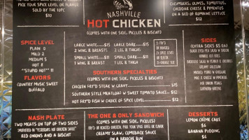 Nashville Hot Chicken menu