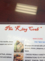 Pho King Crab food