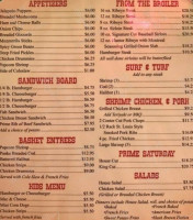 Pioneer And Steak House menu