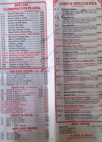 Hua Mei menu