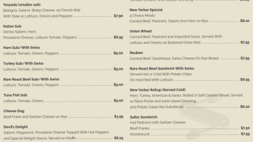 New Yorker Deli & Restaurant menu