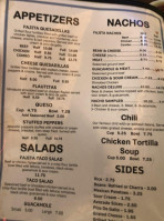 Pulidos Mexican menu