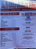 Philly Style Steaks And Subs menu