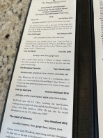 Pebble Beach Club menu