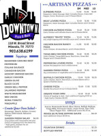 Downtown Pizza And More menu