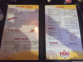 El Paso Mexican Grill Chalmette menu