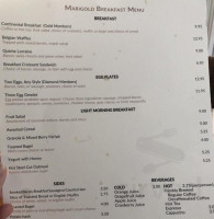 Marigold Coffee And Wine menu