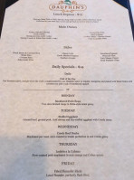 Dauphin's Casual Fine-dining menu