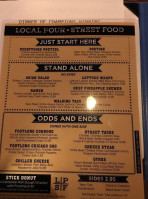Local Pour Street Food menu