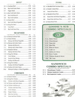 Goodies menu