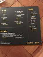 Cava menu