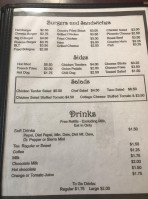 Pete's Diner menu