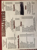 Ribmasters menu