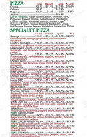 Sorrento's Pizza menu